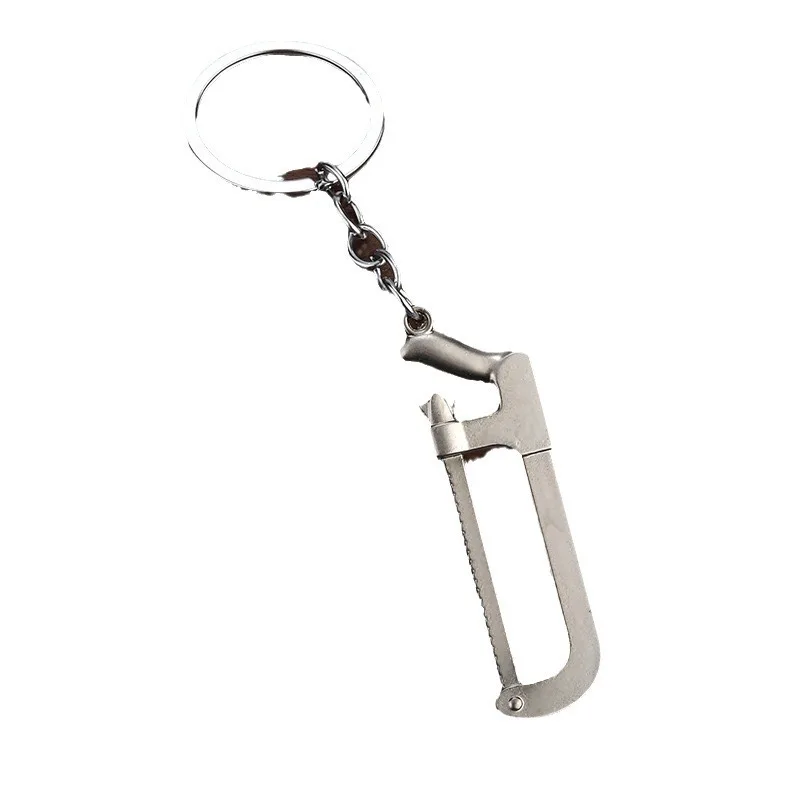 Wholesale Wrench Key Chain Practical Metal Hammer Pliers Blank Metal Custom Square Sublimation Zinc Alloy Keychain