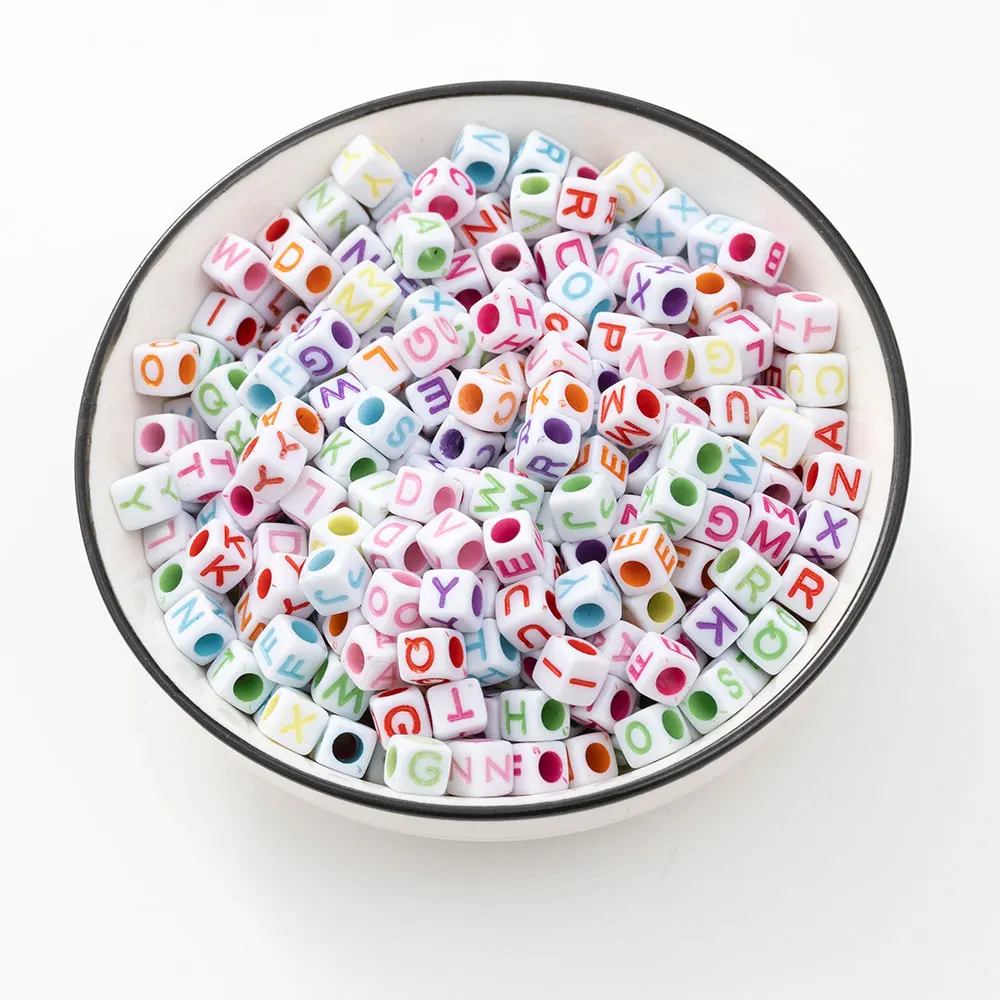 Diy jewelry accessories Acrylic decoration dice beads bracelet pendant charms