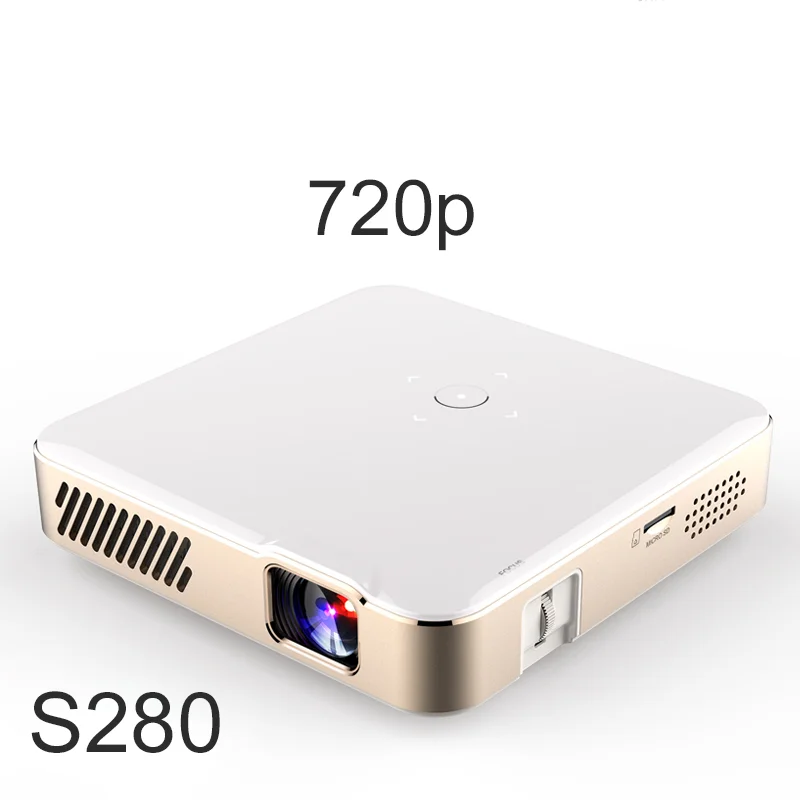 S280 Android 9 0 умный мини-проектор 720p Поддержка 4k домашний кинотеатр светодиодный проектор Wi-Fi беспроводной для мобильного телефона