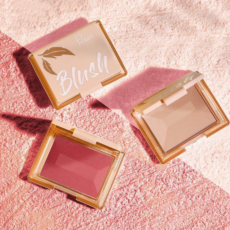 Vegan Private Label Blusher Palette Concealer Custom Logo Rubor Makeup Correcteur Highlighter Shimmer Single Cheek Powder Blush