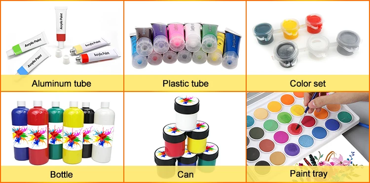 WBG Custom Logo Small Package Aluminum Tube Eco Children Watercolor Nontoxic Water Colour Acrylic Paint Set