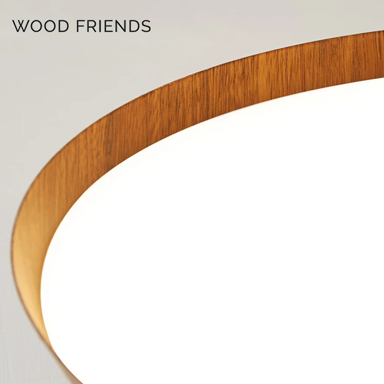 Surface Mounted Wooden Border Indoor Corridor Led Ceiling Lights For Home Ceiling Living Room