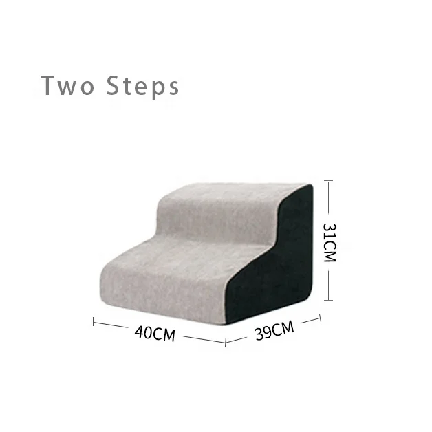 Durable High Quality Removeable Sustainable Pet Steps Stairs Practical Non Slip Foam Pet Stairs for Bed