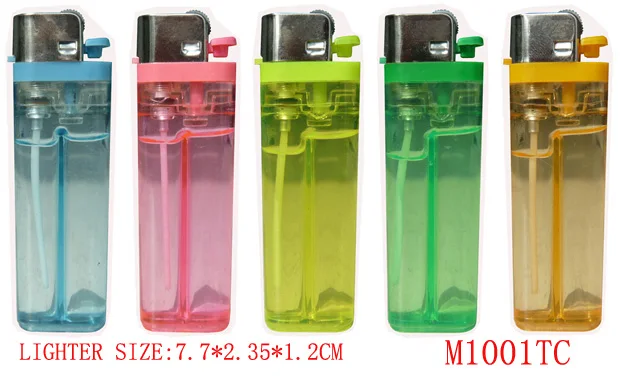 colorful head plastic disposable Lighter with flower in it-china lighter manufacture