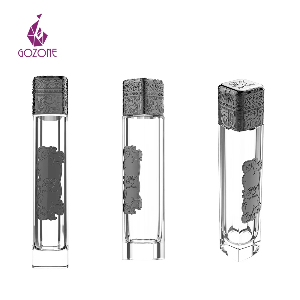 35 Ml Decorative Copper Clear Classic Empty Glass 100 Ml Spray Gold Cap Perfume Bottle