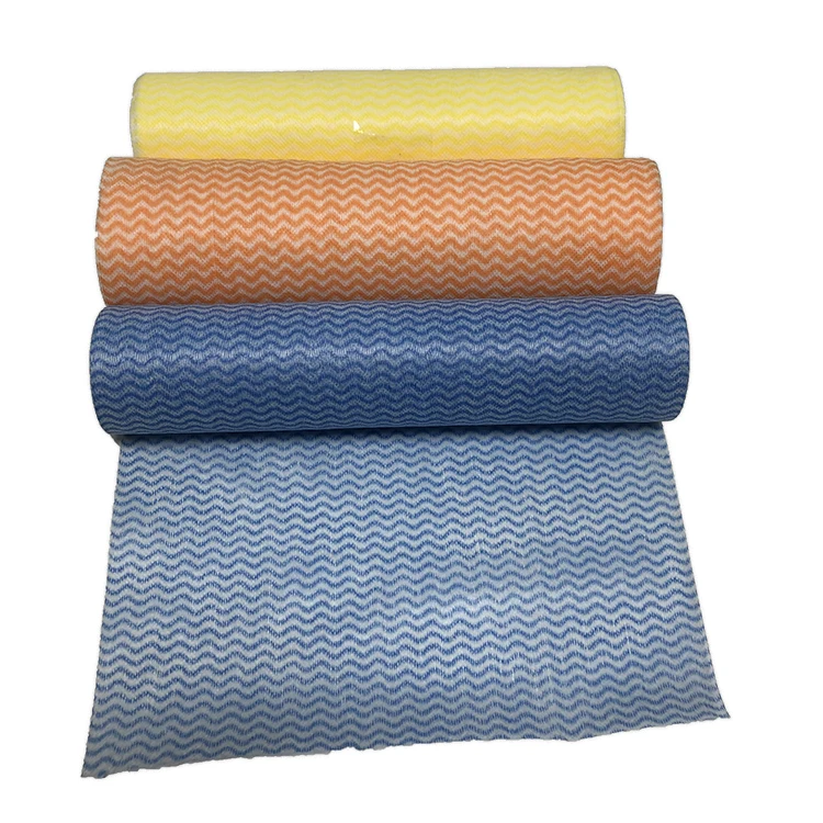Spunlace process Non-woven cloth made from viscose and PET fabric for cleaning wipes