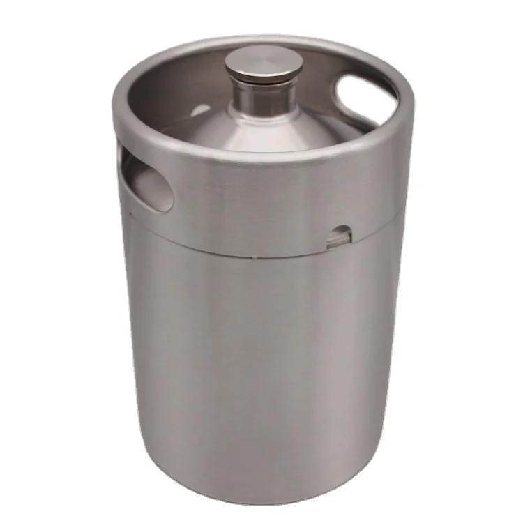 
Homebrew food grade beer keg custom 5l mini stainless growler empty beer keg for sale 