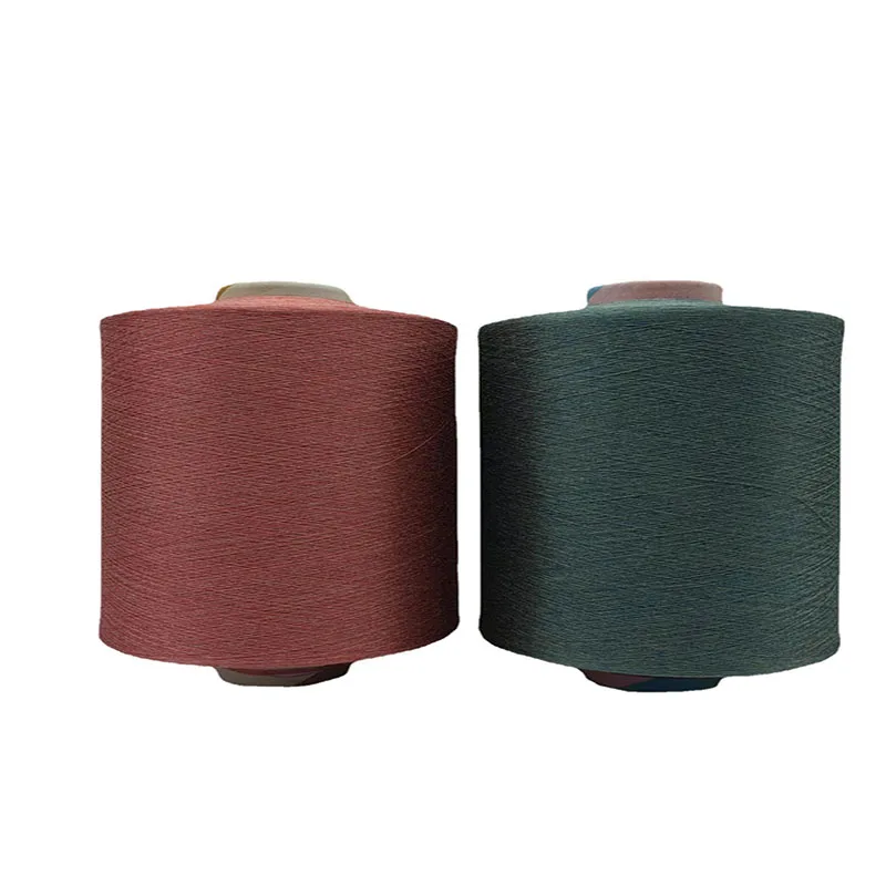 150d/144f High Color Fastness UV Resistance Dope Dyed Blue Polyester Yarn For Outdoor Fabric