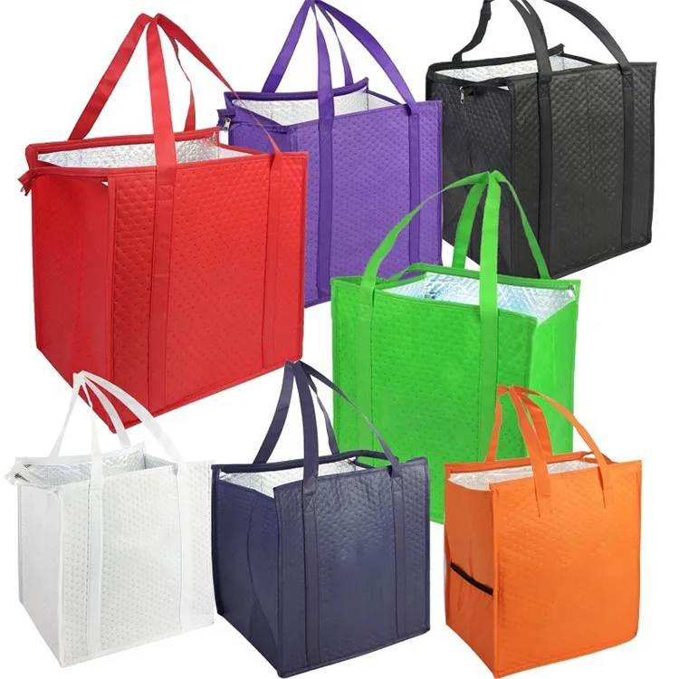 FeiFei Non woven lunch bag food delivery cooler bag for food insulated cooler lunch bag