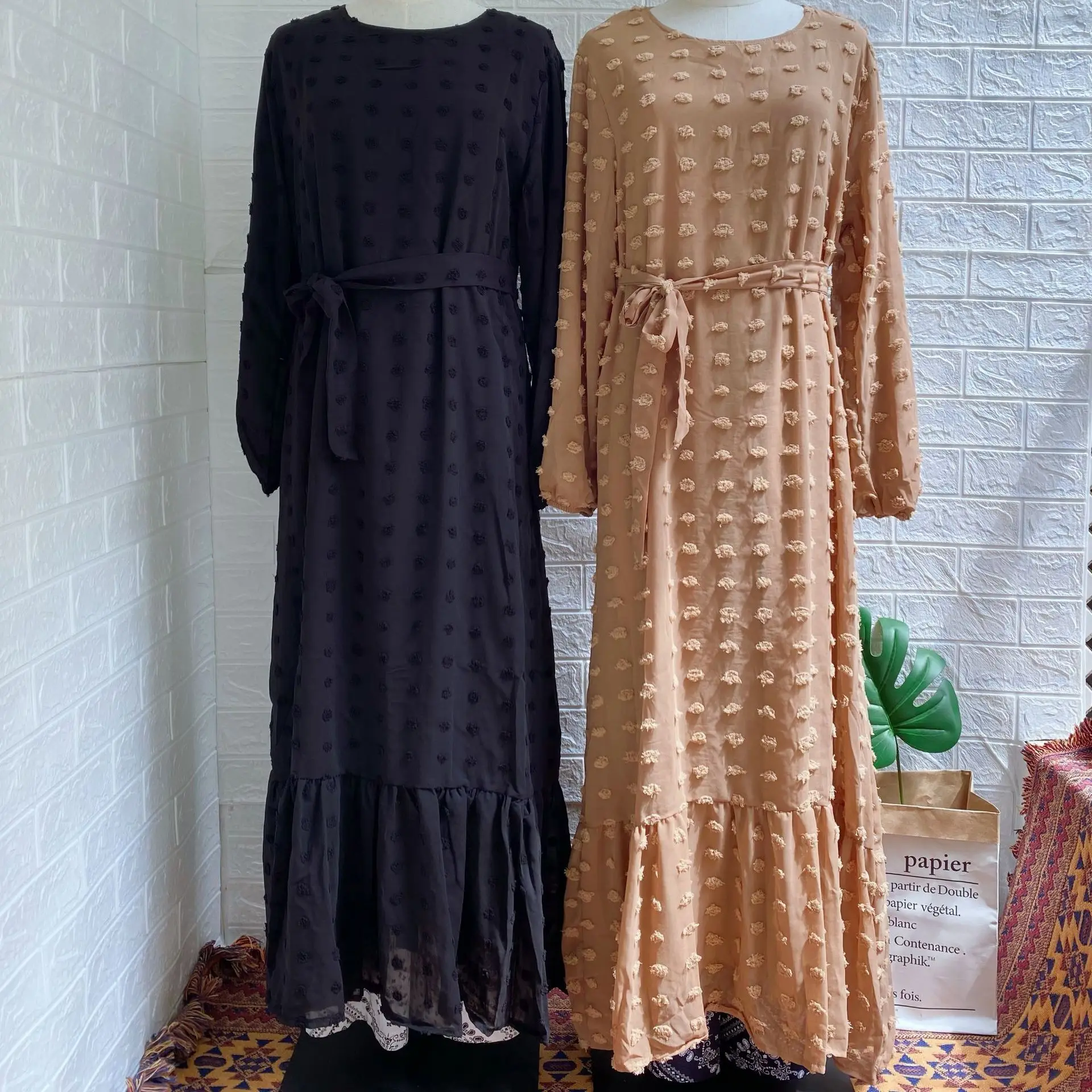 Лидер продаж, мусульманское платье, кафтан, абайя, Дубай, Турция, ислам, одежда, платья макси, оптовая продажа, женское длинное платье макси, абайя, Дубай