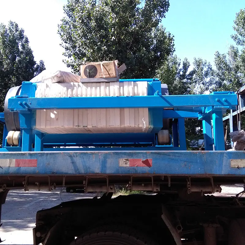 
Plate and frame mud dewatering machine for sludge filter press 