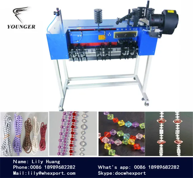 
automatic jewelry roller blinds plastic round string curtain beads ball chain assembly making machine 