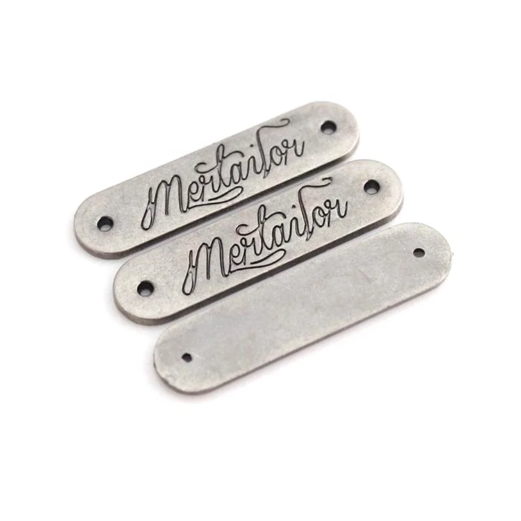 Nice Quality Garment Handbags Clothes Custom Brand Logo Metal Clothing Labels