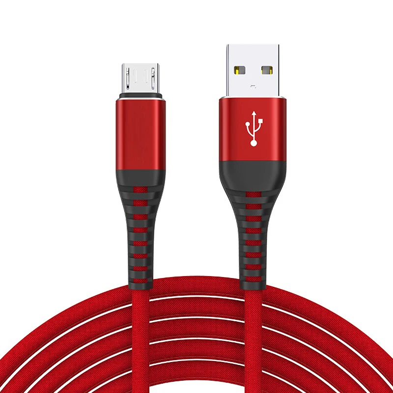  Трендовые 3A USB кабель с нейлоновой оплеткой для быстрой зарядки Micro usb передачи данных