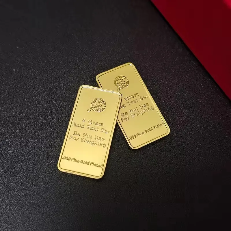 Brass Copper Blank for Engraving Independence Day Items Custom Metal USA Decoration gold plated bar