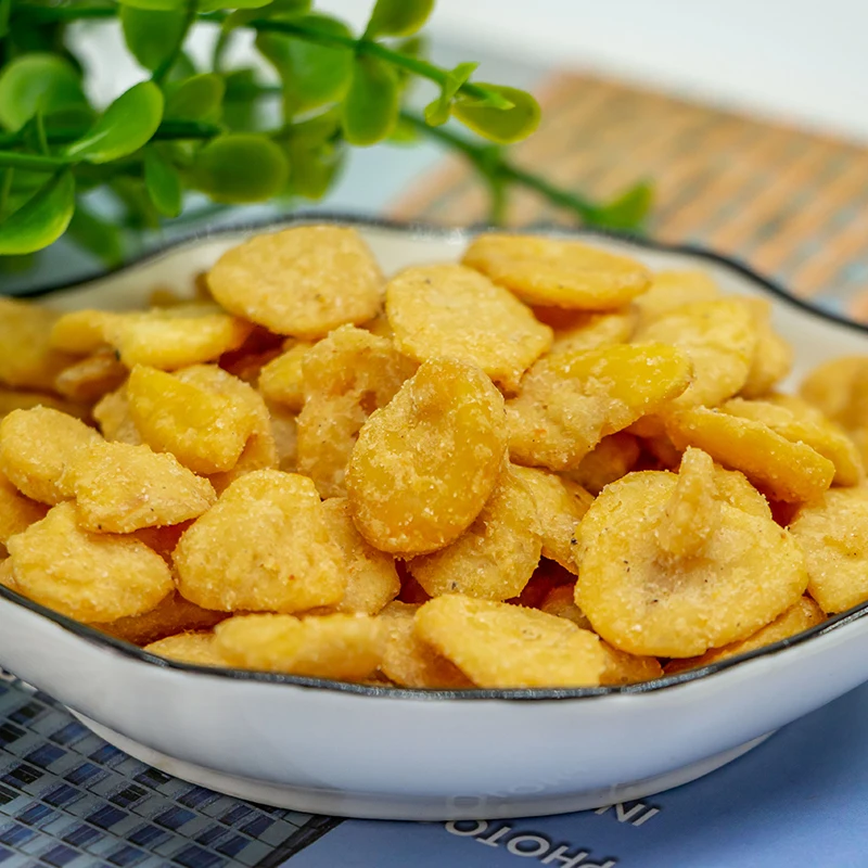 High Quality Crab Roe Flavor Broad Beans - Crispy Fava Bean Snacks, Delicious Korean Snack/Healthy Snack