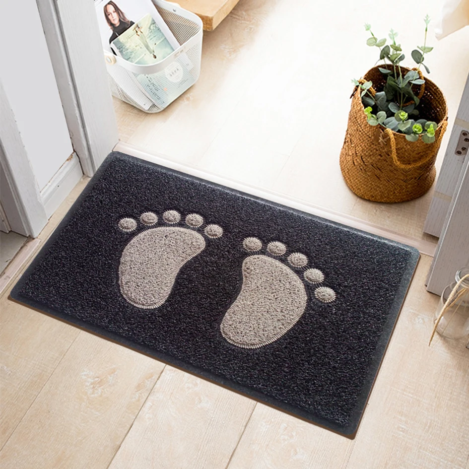 Creative Products Double Color Anti Slip Waterproof PVC Coil Door Mat Plastic Carpet Foot Floor Mat