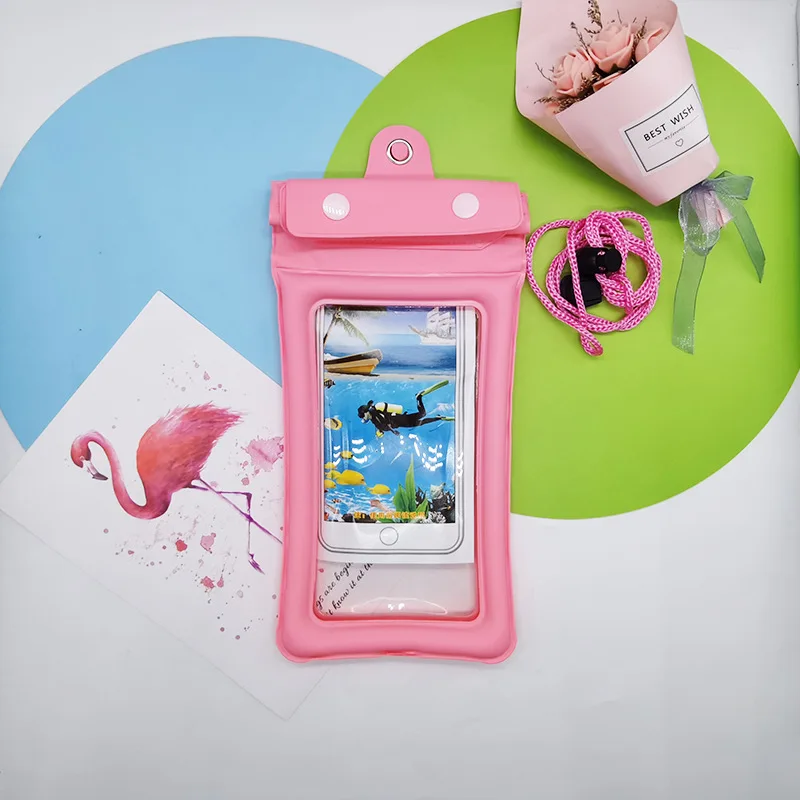 Clear Color Print Dry Pvc Swimming Pouch Accessories Approves Water Cellphone Mobile Cases Waterproof Cell Phone Bag