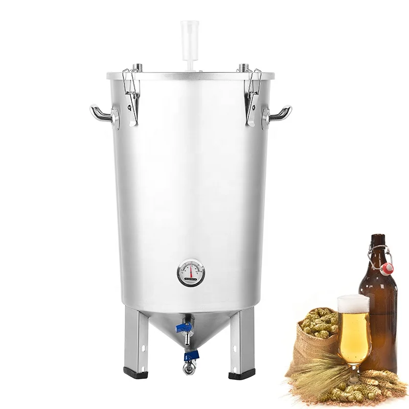 30l Conical Fermenter Home Beer Brewing Equipment Fermentor Fermentation Crock 304 Stainless Steel Fermentation Tank