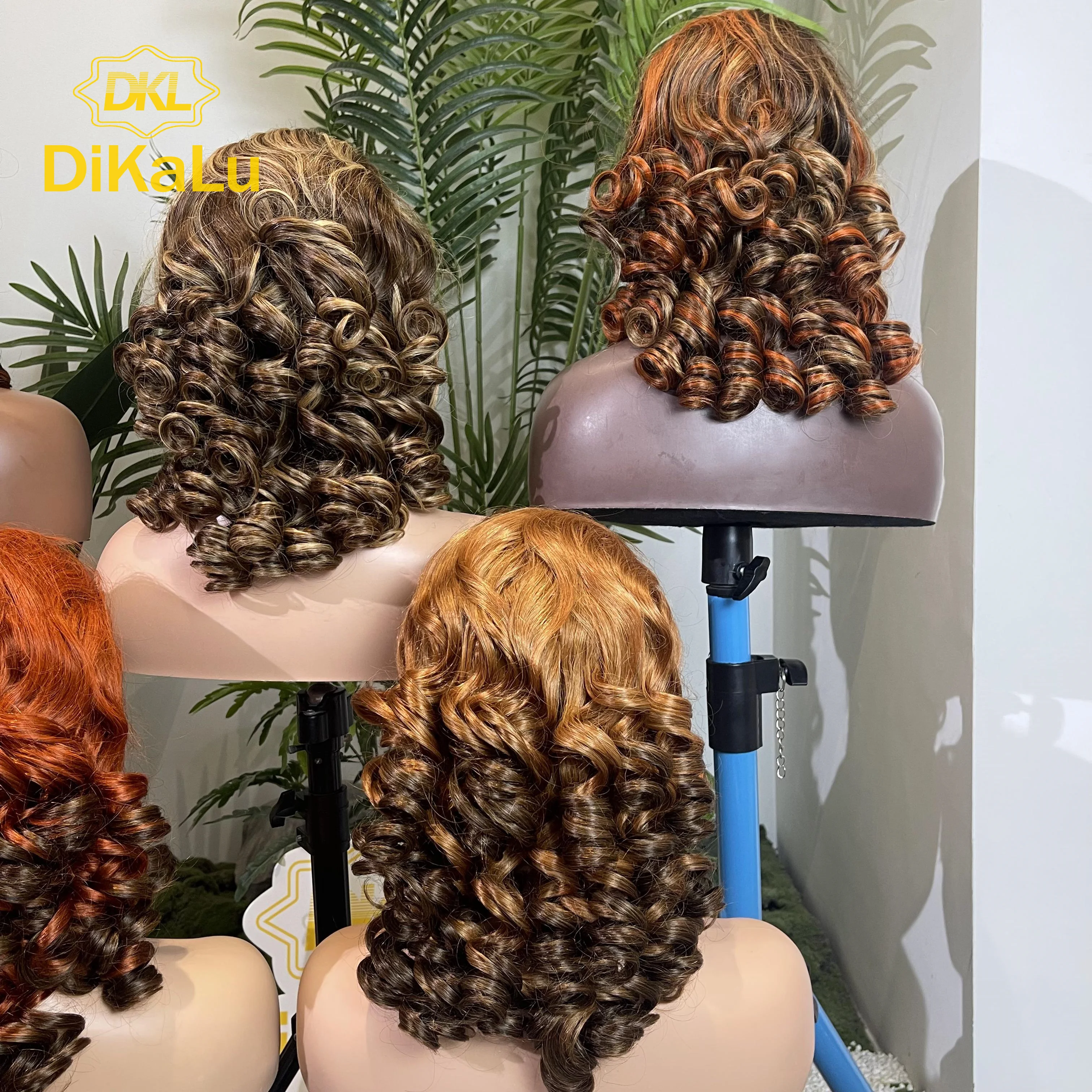 300% Wholesale Stock Egg Curly Transparent HD 13x4 Full Lace Front Wigs For Black Women Glueless Brazilian Curly Human Hair Wig