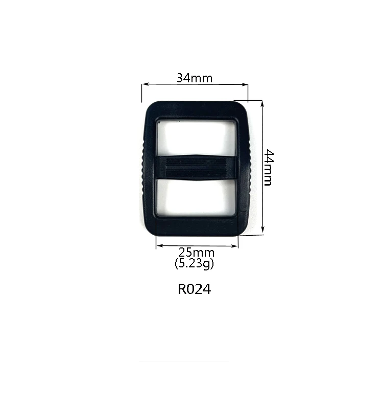 25mm 1 Inch Customized Color Adjustable Plastic Tri Glide Slides Camera Bag Strap Buckles Backpack Accessories