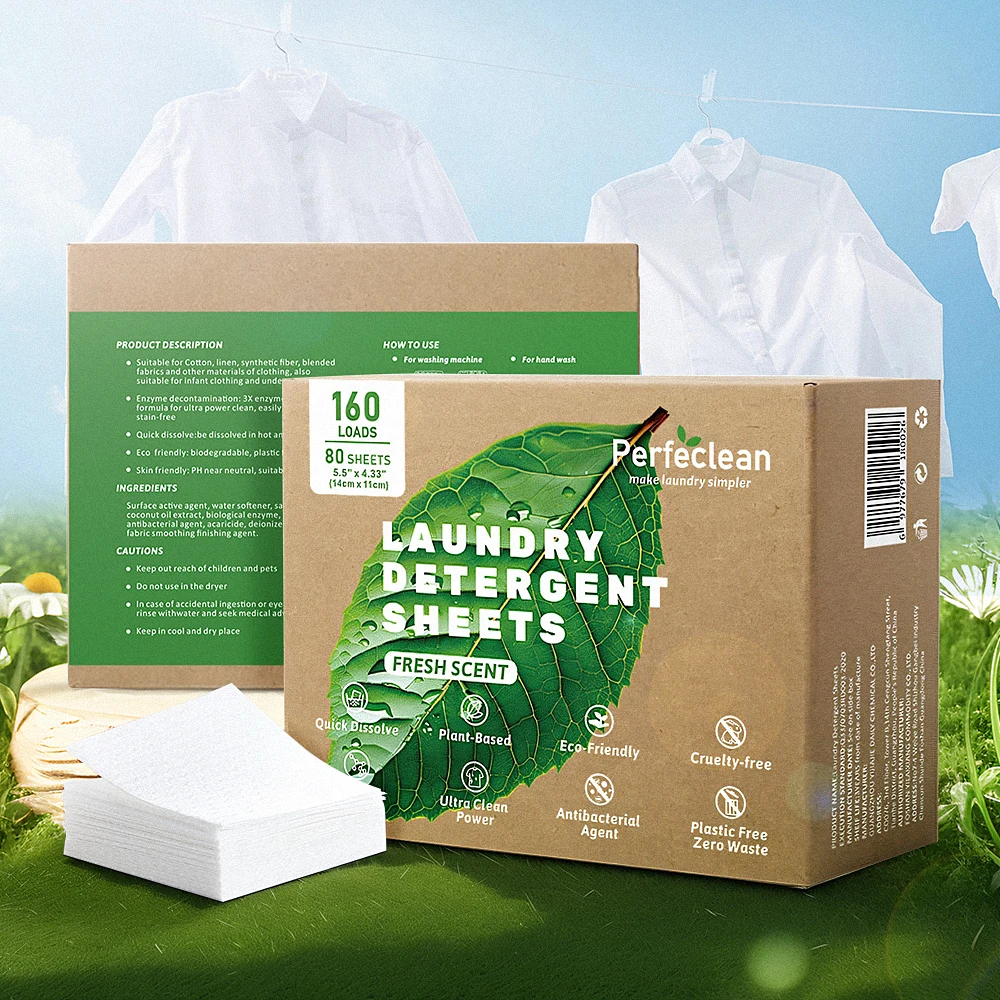 Luxurious Laundry Detergent Tablets and Sheets Decontamination Cleaning Products