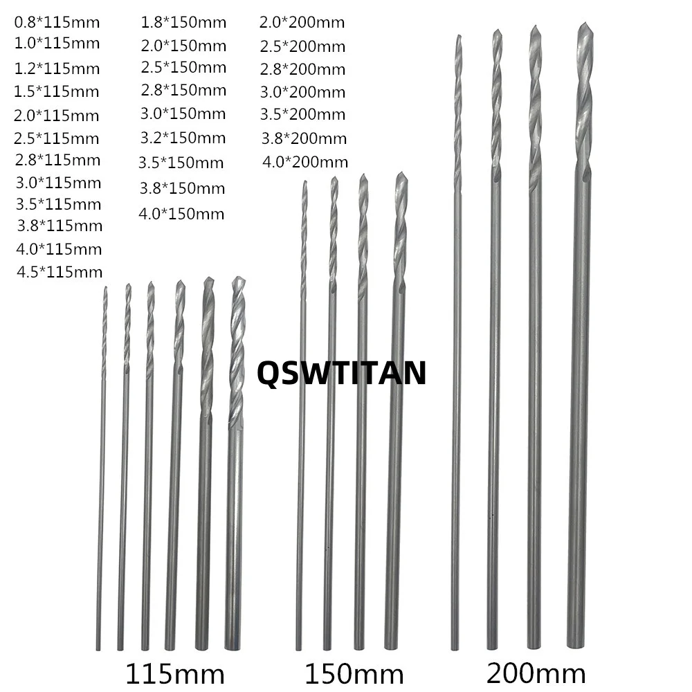 Orthopedic Stainless Steel Bone Drill Bits150mm 200mm veterinary Orthopedic Instrument 10pcs/set