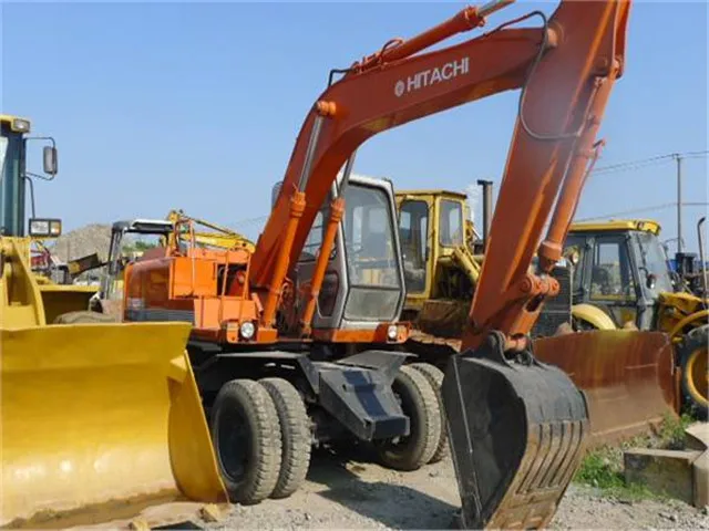 Used Hitachi EX160WD Wheel Excavator for hot sale/ Hitachi brand EX100WD EX200-3
