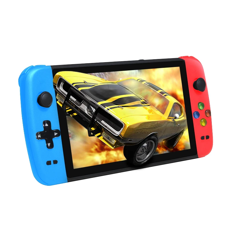  Игровая консоль с большим экраном 7 дюймов двойная портативная игровая приставка со встроенными играми HD видео выход подключение к телевизору