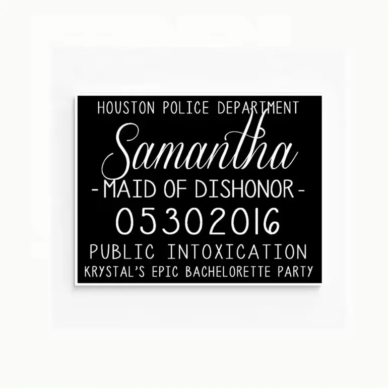 UV printing Photo Booth Props Police Photo Prop