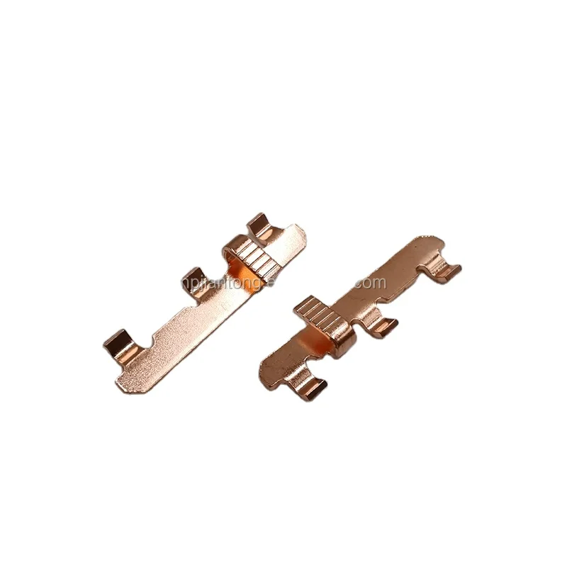 Professional Precision Progressive Stamping Brass Terminals Metal Parts Bending Electrical Switch Copper Brass Contact Parts