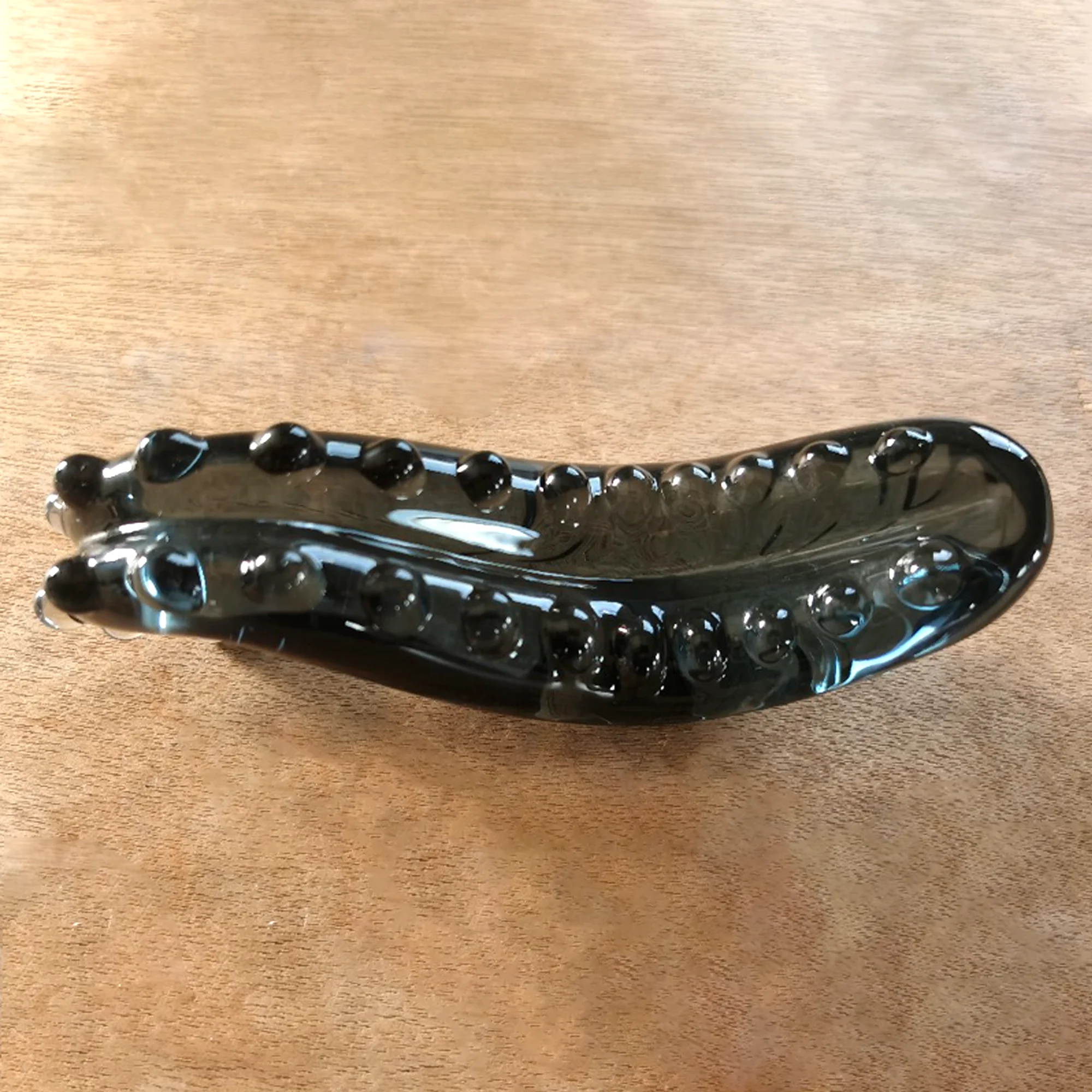 Hippocampus Shape Black Glass Dildo Yoni Pleasure Wand G-Spot Vagina Stimulation Crystal Glass Dildo For Women Black Glass Penis