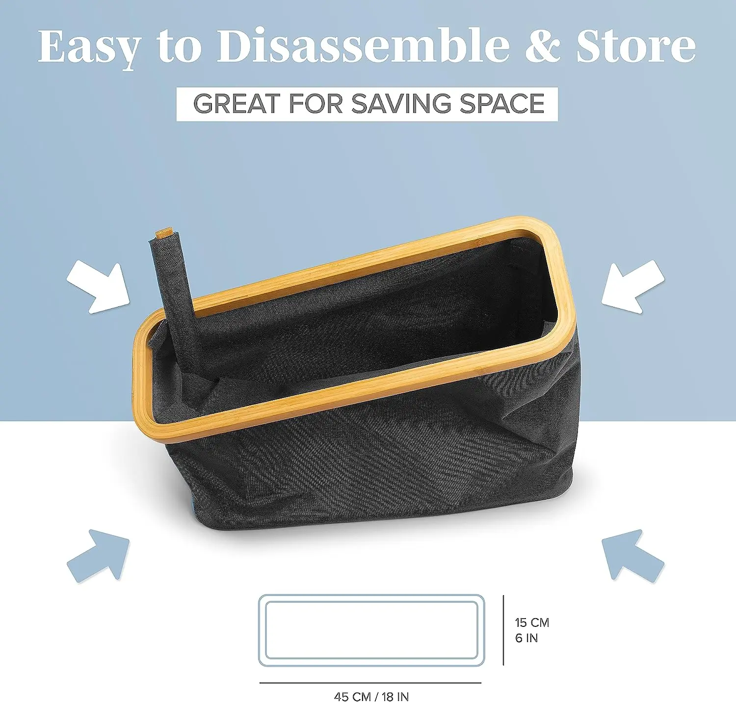 Bamboo Toilet Paper Tissue  Roll Storage  Holder Basket Stand Dispenser Bathroom Accessories Organizer