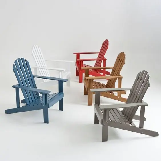 2022 лидер продаж негабаритный складной стул Adirondack для наружного складного деревянного стула на
