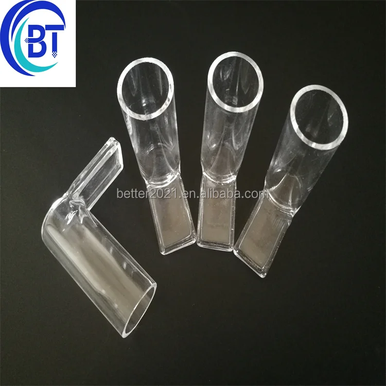 gas inlet glass tube (t shape long one)    quartz electric heater tube