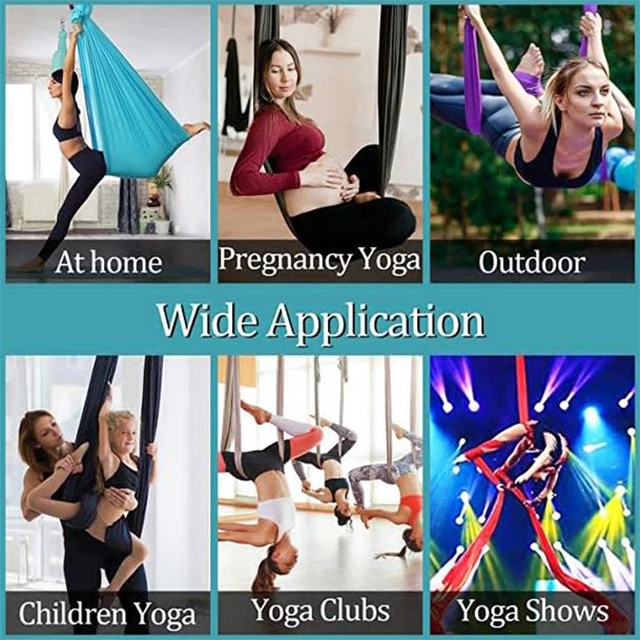 Hot Sale Aerial Yoga Swing and Hammock Gym Pilates Equipment Made of Durable Nylon for Aerial Yoga Practice