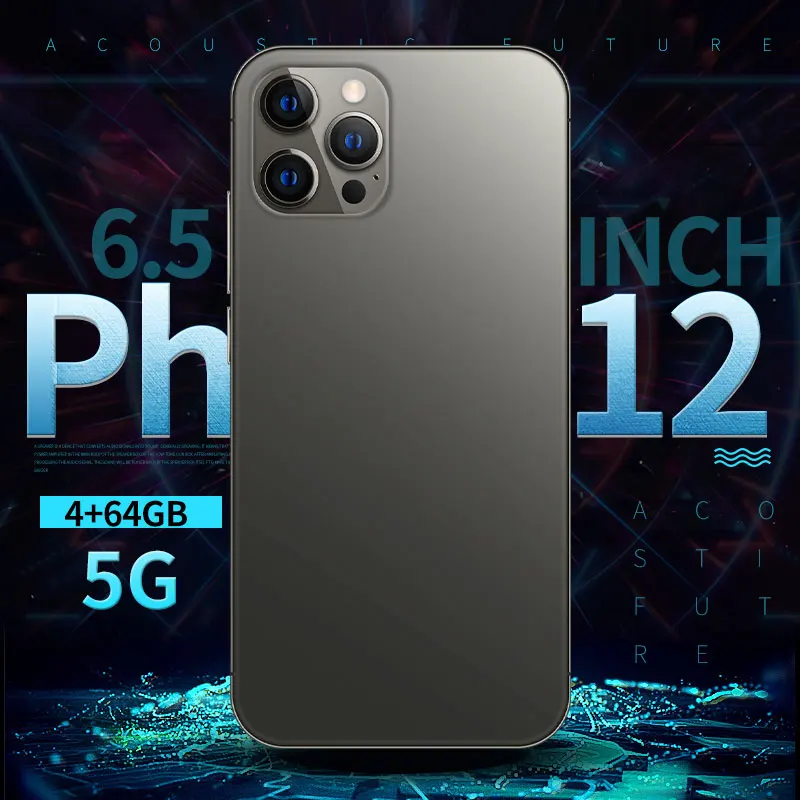 2021 оригинальный телефон i12 Pro MAX 6 7 дюймов Android смартфоны 12 Гб + 512 10-ядерный 5G LET мобильных телефонов 4 камеры