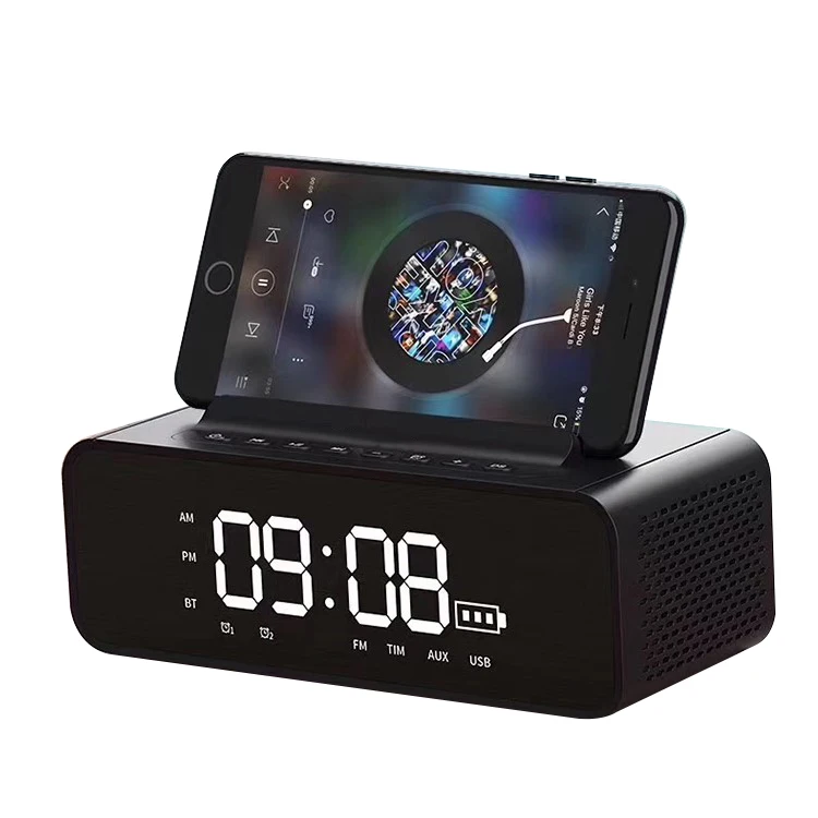 Бесплатная доставка IceBingo best качество Лидер продаж держатель телефона на Портативный беспроводной bluetooth часы динамик