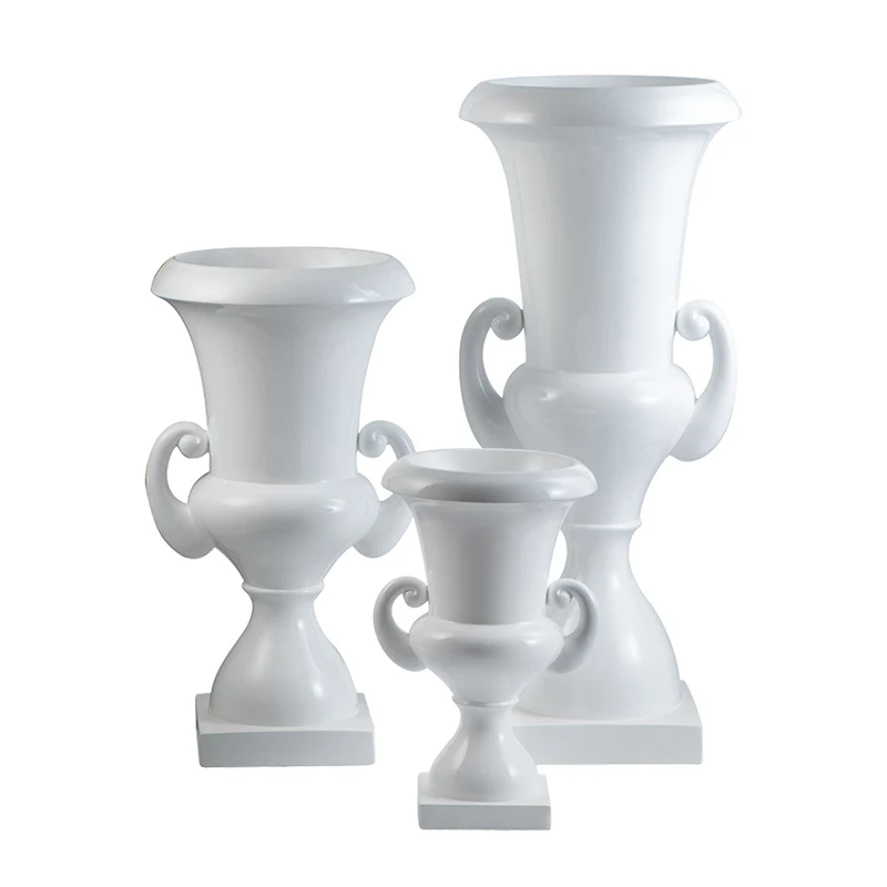 Белая ваза из стекловолокна для свадьбы, креативная форма