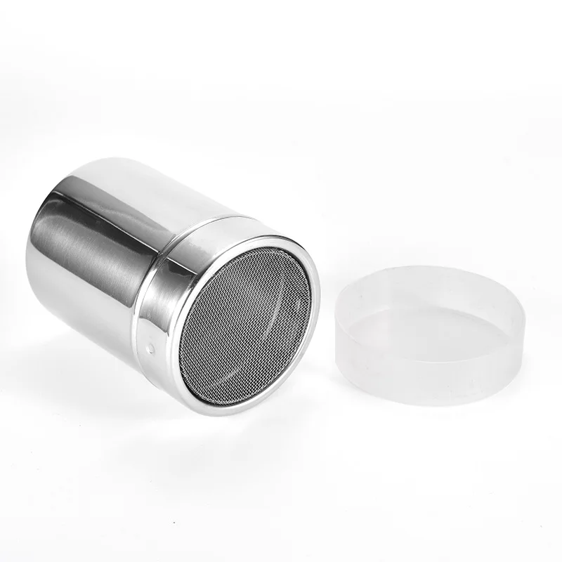 Сахарный шейкер из нержавеющей стали с мелкой сеткой, сахарный порошок, какао мука, шоколад, кофе, сито для дома