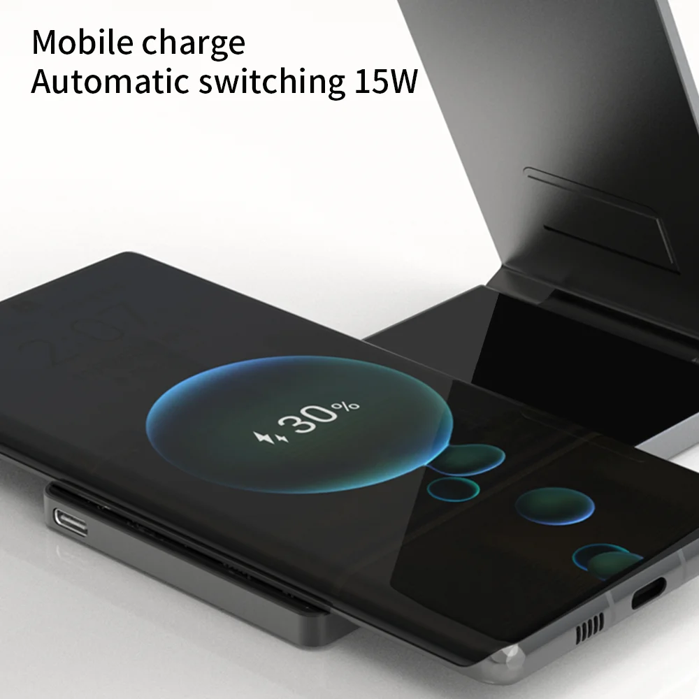 2023 Top Seller Wholesale T3 Ce Rohs Fcc Qi 3in1 Wireless Charger 3 In 1 For Samsung / Iphone