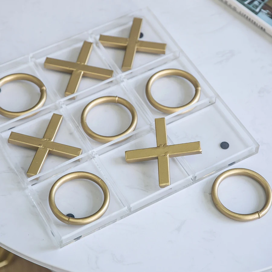 Mayco 3D Acrylic XO Decoration Accessories Noughts and Crosses Game Tic Tac Toe