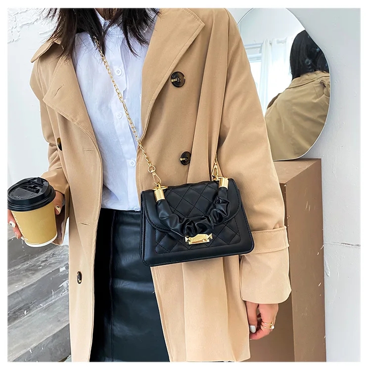 Chinese Manufacturer New Product Launch Female Bag Pu Leather Shoulder Master Inclined Shoulder Bag Design Small Packbag