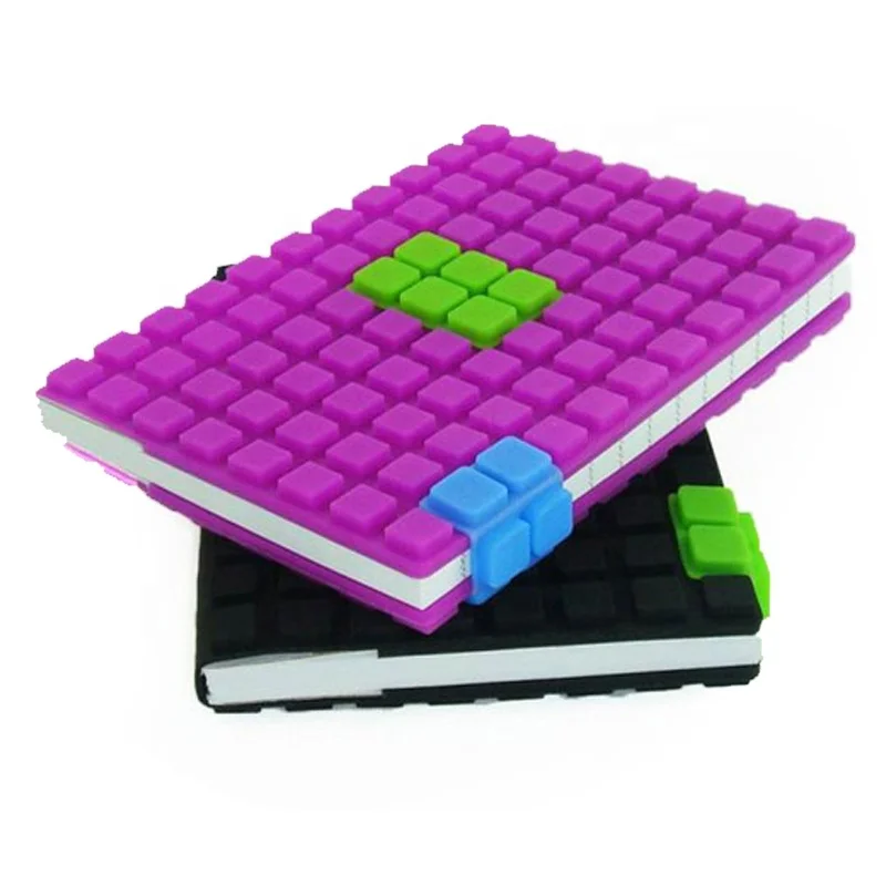 DIY block A7 silicone school notebook silicone notepad rubber covers