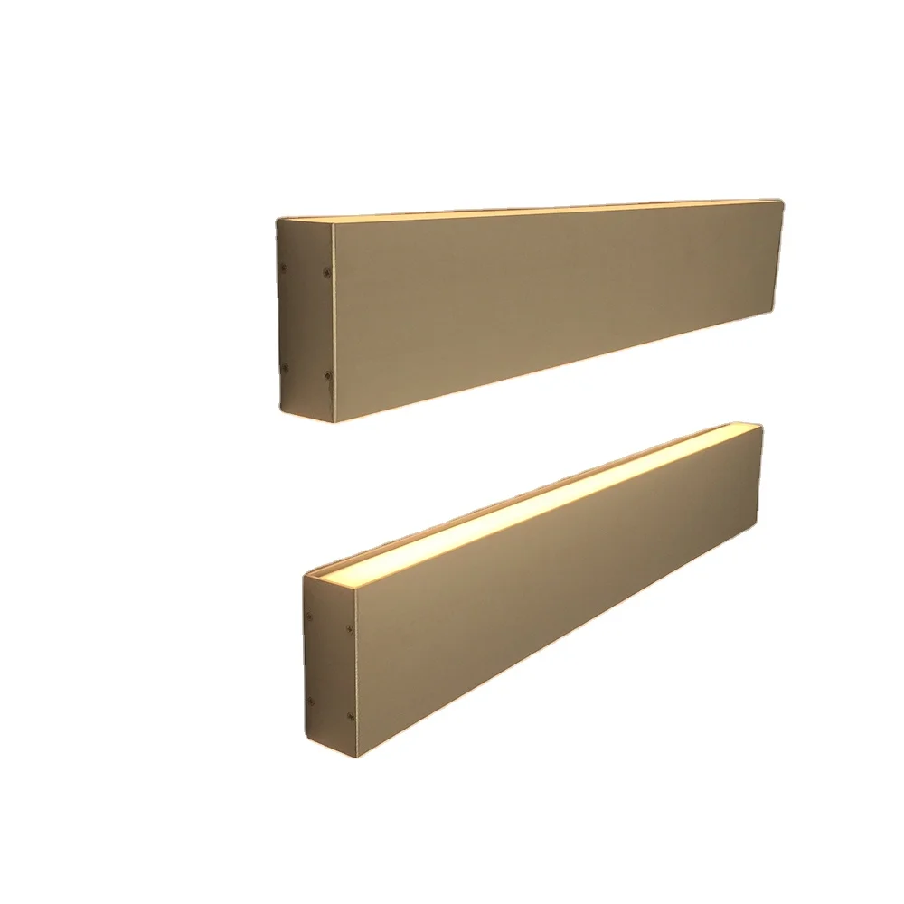 40w dimming 5000k Wall Lamps Led Linear Light golden aluminum up down linear lighting for bedroom lamp