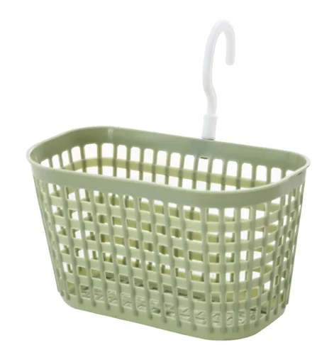 Hanging storage basket plastic shower basket for bathroom