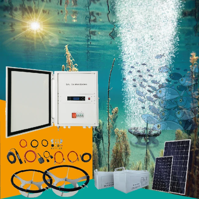 Solar Compressor Aerator for Fish Pond with
