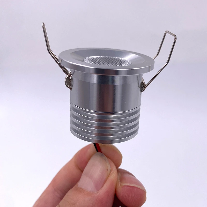 Jpungsun Aluminium 3W Mini Spotlight Cabinet Cupboard Recessed Downlight Showcase Display LED Downlight