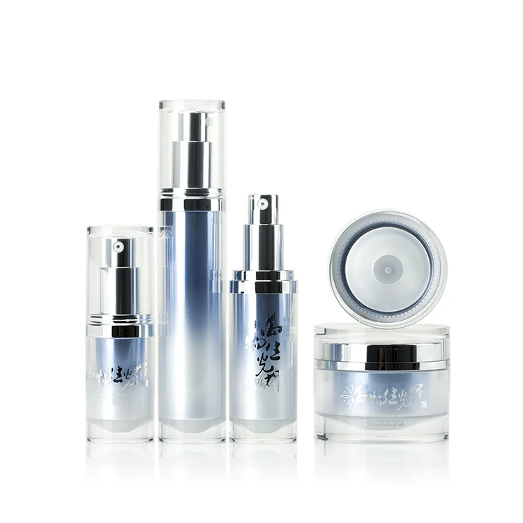 Роскошная косметическая упаковка с двойными стенками Акриловая банка для крема ухода за кожей лица и волосами WV 5/15/30/50/100 г