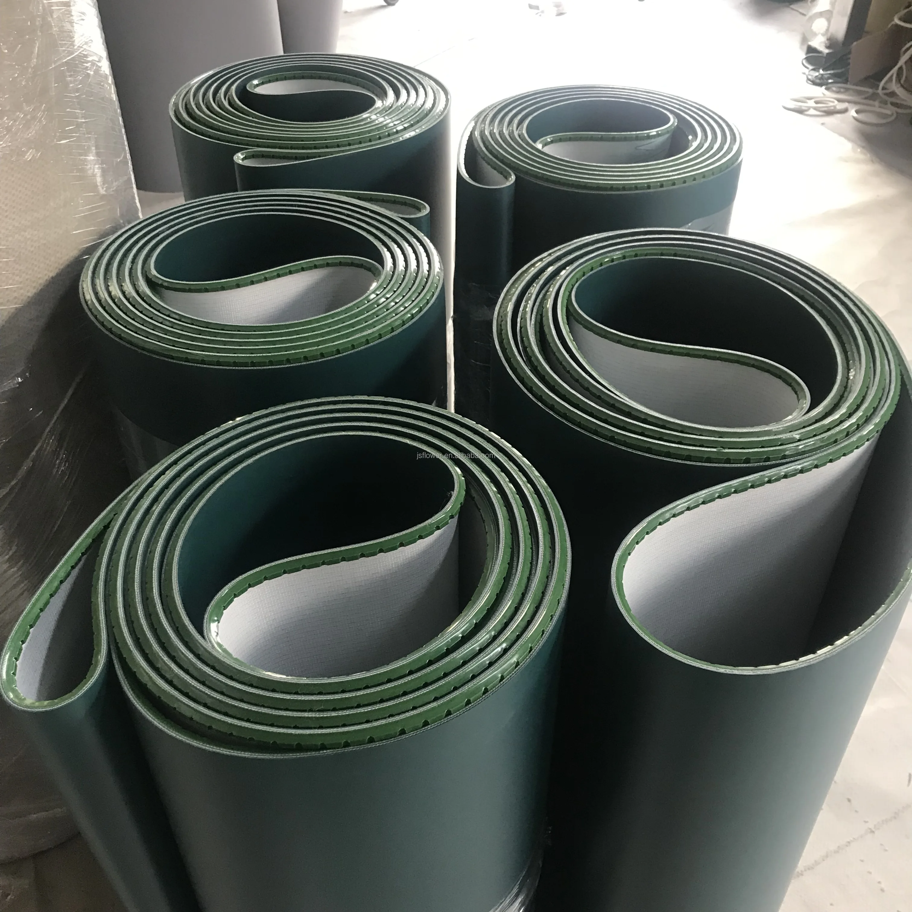 Custom Various Pattern Smooth Logistics Ceramic Food Industrial Factory Manufacturer PVC PU PE Conveyor Belt